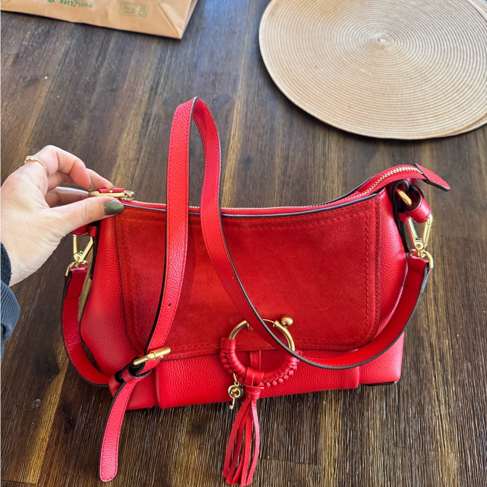 Shiny Red See by Chloe Joan Shoulder bag - Picture 3 of 11